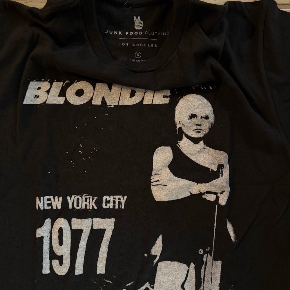 Junk Food Clothing Black Blondie Graphic Tee
